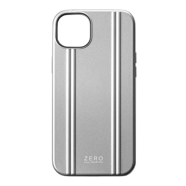 【iPhone14 Plus ケース】ZERO HALLIBURTON Hybrid Shockproof Case(Silver)