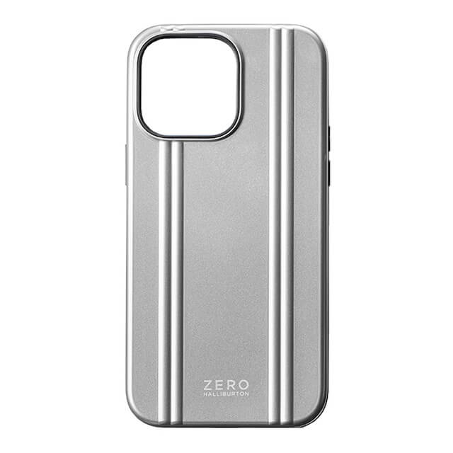 【iPhone14 Pro Max ケース】ZERO HALLIBURTON Hybrid Shockproof Case(Silver)