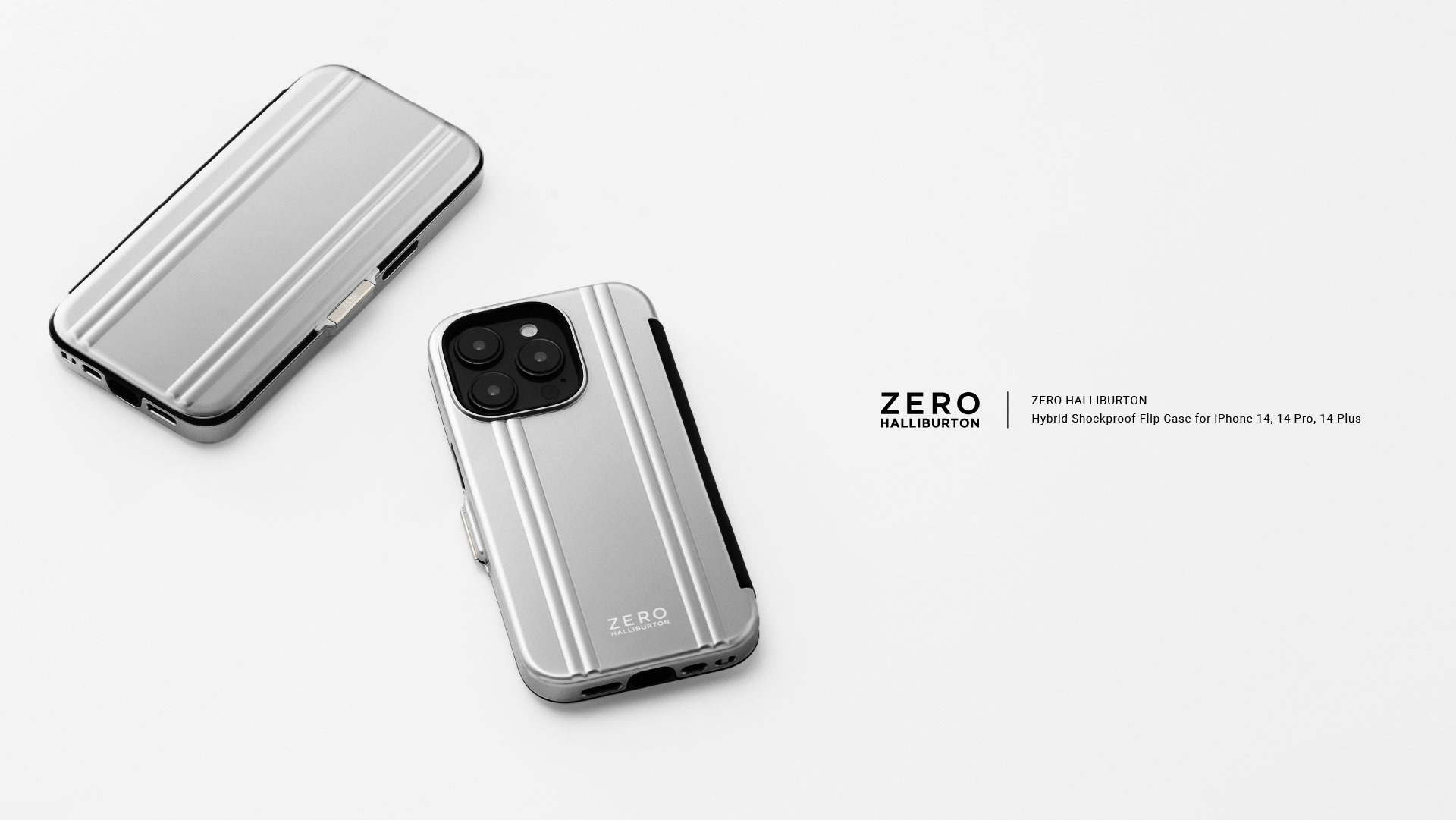 【iPhone14 / 14 Pro / 14 Plus ケース】ZERO HALLIBURTON Hybrid Shockproof case ゼロハリバートン