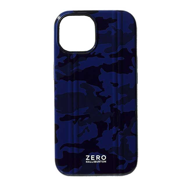 【iPhone15 ケース】ZERO HALLIBURTON Hybrid Shockproof Case for iPhone15 (NavyCamo)