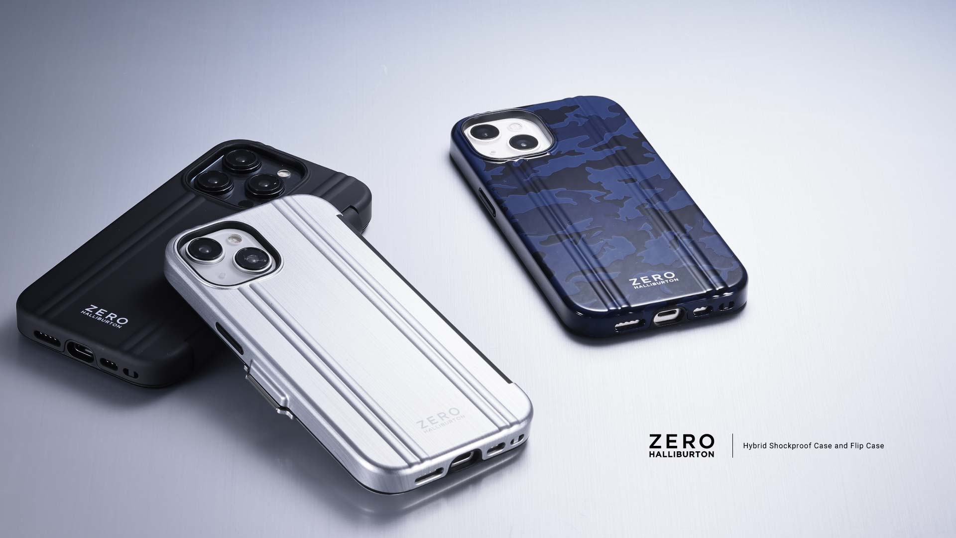 【iPhone15 / 15 Pro ケース】ZERO HALLIBURTON Hybrid Shockproof case ゼロハリバートン