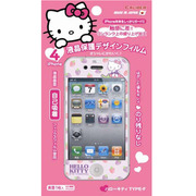 【iPhone4 スキンシール】液晶保護デザインフィルム両面セット ハローキティーTYPE F