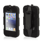 【iPhone 4S/4】Griffin Technology Survivor + Beltclip for iPhone 4 Black