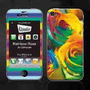 【iPhone4S/4 スキンシール】Rainbow Rose ...