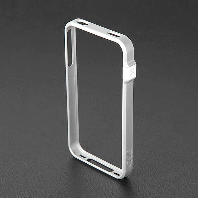 【iPhone4S/4】CAZE ThinEdge frame case for iPhone 4 Bumper - Silverサブ画像