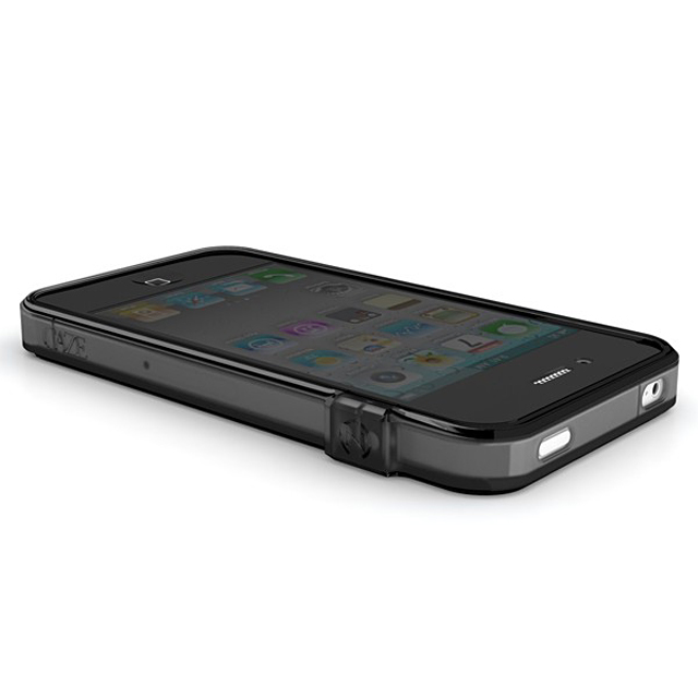 【iPhone4S/4】CAZE ThinEdge Clear frame case for iPhone 4 Bumper - Grayサブ画像