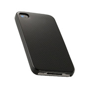 monCarbone iPhone4S/4用リアルカーボンケース Midnight Black