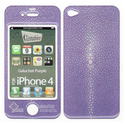 【iPhone4S/4 スキンシール】Galuchat Purple ギズモビーズ