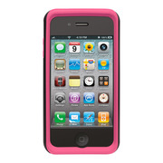 iPhone 4S/4 Hybrid Tough Case Black Pink