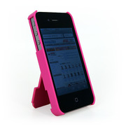 iPhone4S/4用スタンド機能付きケース trtl stand4 for iPhone4 ピンク