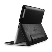 【ipad2 ケース】SGP Leather Case Leinwand for iPad2 Black