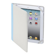 【iPad(第3世代/第4世代) iPad2 ケース】MacGizmo iCross White/Blue
