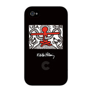 【iPhone4 ケース】Keith Haring Collection Bezel Case for iPhone4 Redman Black