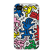 【iPhone4 ケース】Keith Haring Collection Bezel Case for iPhone4 Chaos White