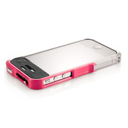 【iPhone4S/4】Vapor Pro Spectra Pink/Silver w/Clear