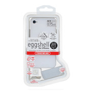 【iPhone4S/4 ケース】eggshell for iPhone 4S/4 クリアホワイト