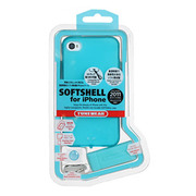 【iPhone4S/4 ケース】SOFTSHELL for iPhone4S/4 ターコイズ