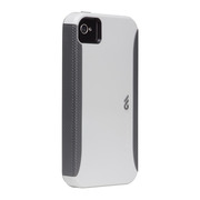 Case-Mate iPhone 4S / 4 Pop! ハイブリッド シームレス ケース, White/Cool Grey