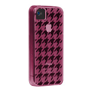Case-Mate iPhone 4S / 4 Gelli Case ： Houndstooth - Pink