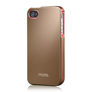Armor Metal Hybrid Case for iPhone 4/4S Rose Gold Neon Pink