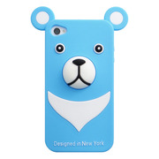 iburg iPhone 4S / 4 Full Protection Silicon Bear, Blue