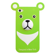 iburg iPhone 4S / 4 Full Protection Silicon Bear, Green
