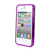 CAPDASE iPhone 4S / 4 Alumor Bumper Duo Frame, Purple / Black