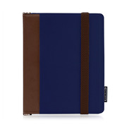 【iPad(第3世代/第4世代) iPad2 ケース】TUNEFOLIO URBAN for iPad (第3世代)/iPad 2 Navy/Brown