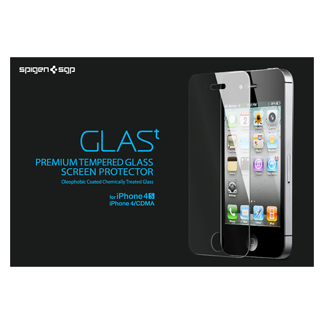 【iPhone4S/4 フィルム】GLAS.t Premium Tempered Glass Screen Protectorサブ画像