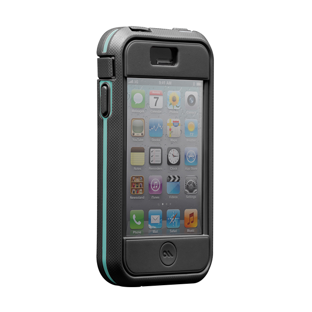 【iPhone4S/4 ケース】Case-Mate iPhone 4S / 4 Phantom Case, Cool Grey/Turquoiseサブ画像