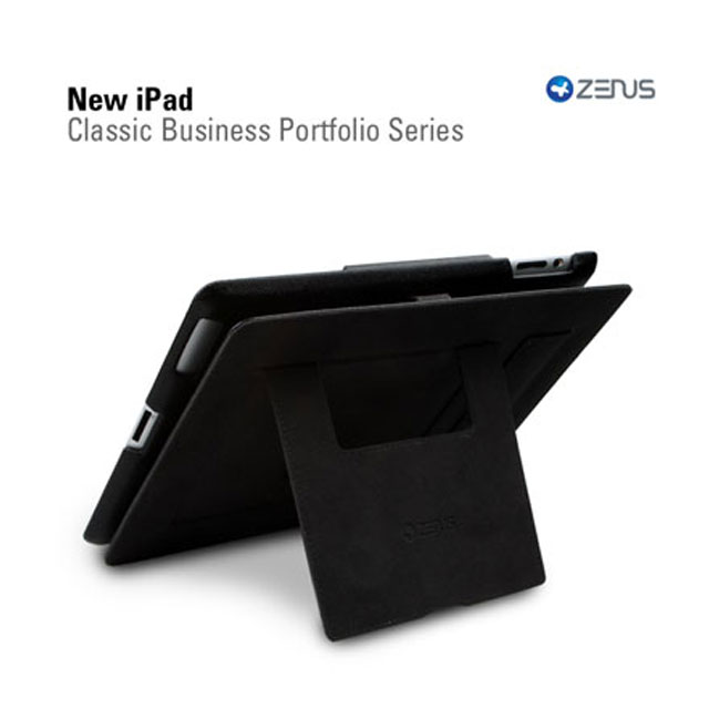 【iPad(第3世代) ケース】Prestige Classic Business Portfolio ブラックサブ画像