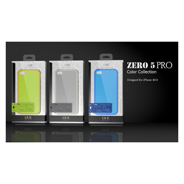 【iPhone4S/4 ケース】Zero 5 Pro Color for iPhone 4/4S - Blackサブ画像