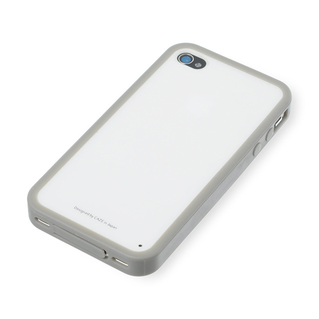 【iPhone4S/4 ケース】Zero 5 Pro Color for iPhone 4/4S - Grey×White