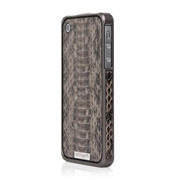 Alloy X Leather Bumper for iPhone 4/4S - Titanium