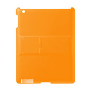 【iPad(第3世代/第4世代) ケース】iPadハードスタンドカバー(オレンジ)
