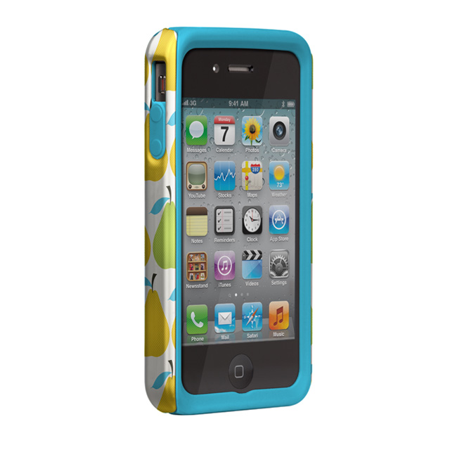 【iPhone ケース】Case-Mate iPhone 4S / 4 Hybrid Tough Case, ”I Make My Case” Tad Carpenter - Pears/Liner Blue (801c)サブ画像