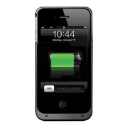 【iPhone4S/4 ケース】+M Battery FMトランスミッター付き バッテリー搭載ケース (ブラック)