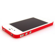 【iPhone4S/4 ケース】Skinny Fit Band (レッド)