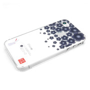 【iPhone ケース】和彩美「ふるる」：iPhone4S/4用堅装飾カバー透し(重ね桜に兎)
