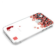 【iPhone ケース】和彩美「ふるる」：iPhone4S/4用堅装飾カバー透し(梅と影猫)