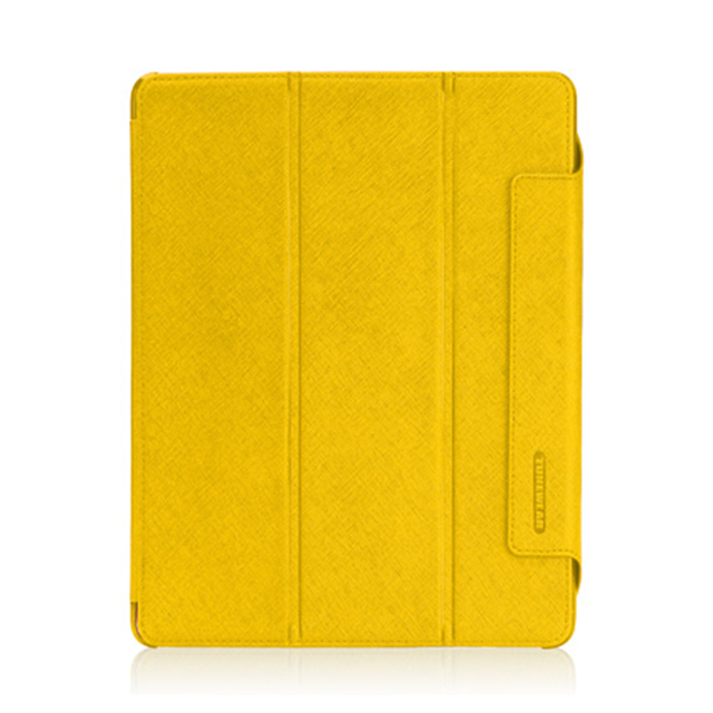 【iPad(第3世代/第4世代) iPad2 ケース】LeatherLook with Front cover for iPad (第3世代)/iPad 2 イエローサブ画像