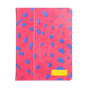 【iPad(第3世代/第4世代) iPad2 ケース】Printed Coated Canvas iPad Slim Stand - Lipstick Pink Ocelot?iPad (第3世代) / iPad2