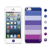 【iPhoneSE(第1世代)/5s/5 スキンシール】Cushi Stripe Purple