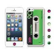 【iPhoneSE(第1世代)/5s/5 スキンシール】Cushi Cassette White