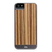 【iPhoneSE(第1世代)/5s/5 ケース】Crafted Woods Case (Zebrawood)