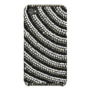 【iPhone4S/4 ケース】Sparking Black＆Silber