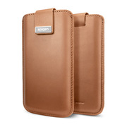 【iPhoneSE(第1世代)/5s/5 ケース】Leather pouch Crumena (Vegetable Brown)