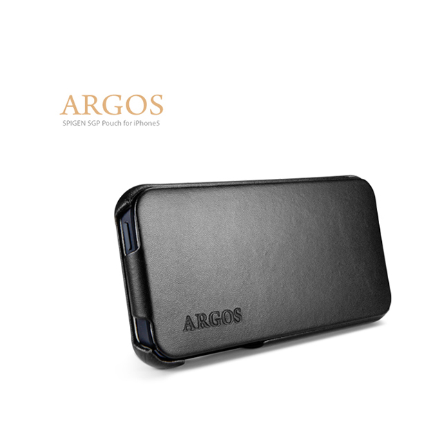 【iPhoneSE(第1世代)/5s/5 ケース】Leather Case ARGOS Series (Black)サブ画像