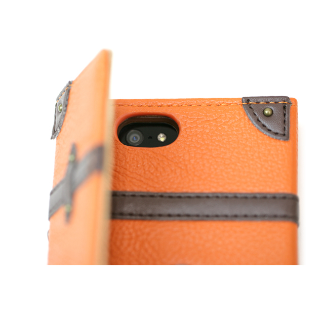 【iPhoneSE(第1世代)/5s/5 ケース】Trolley Case Full Cover (オレンジ)サブ画像