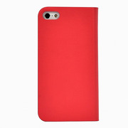 【iPhone5s/5 ケース】高級牛革を使用した手帳型カバー『Classic Leather』(ピンク)